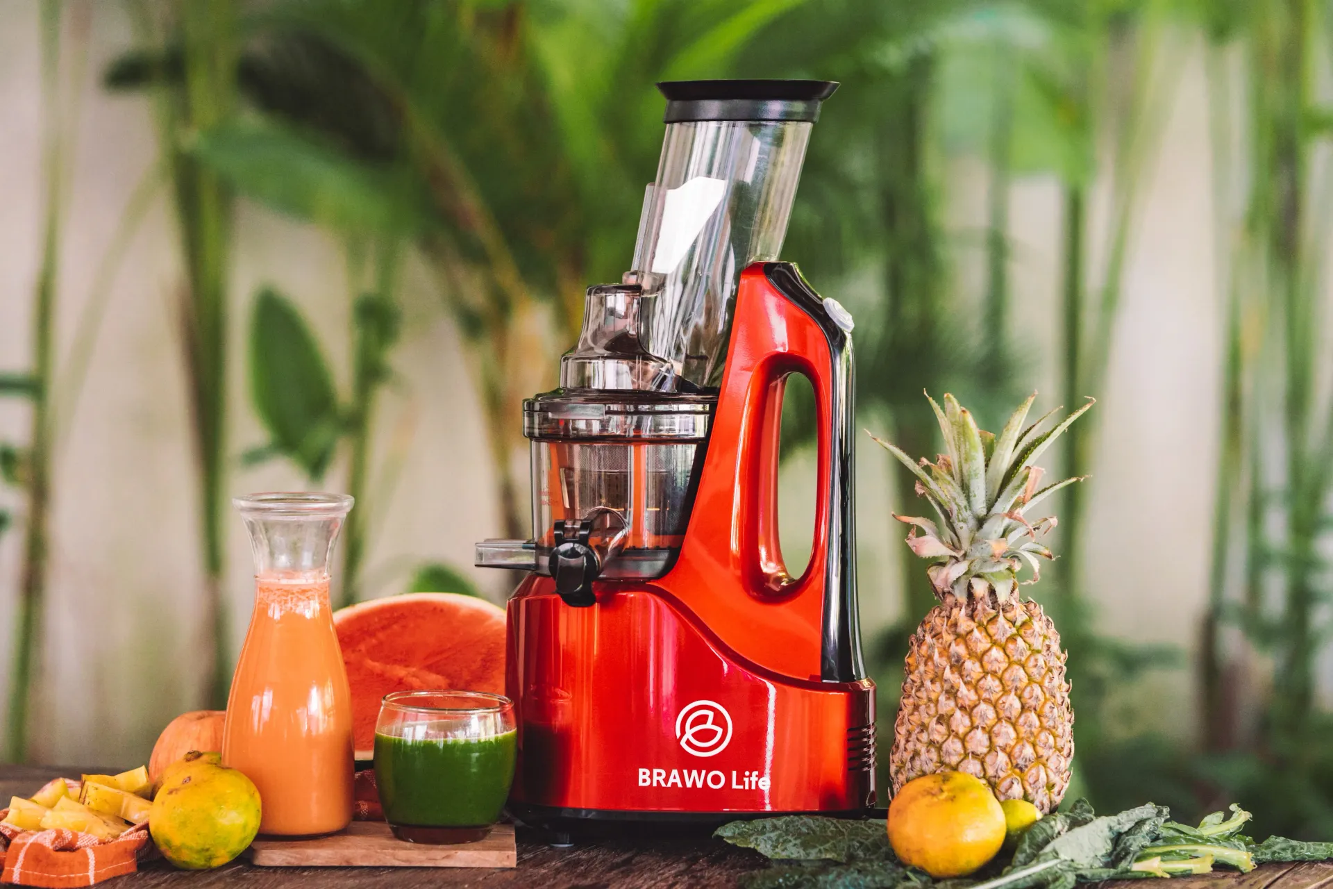 red slow juicer