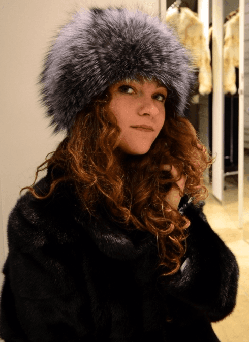 copricapo da donna in pelliccia