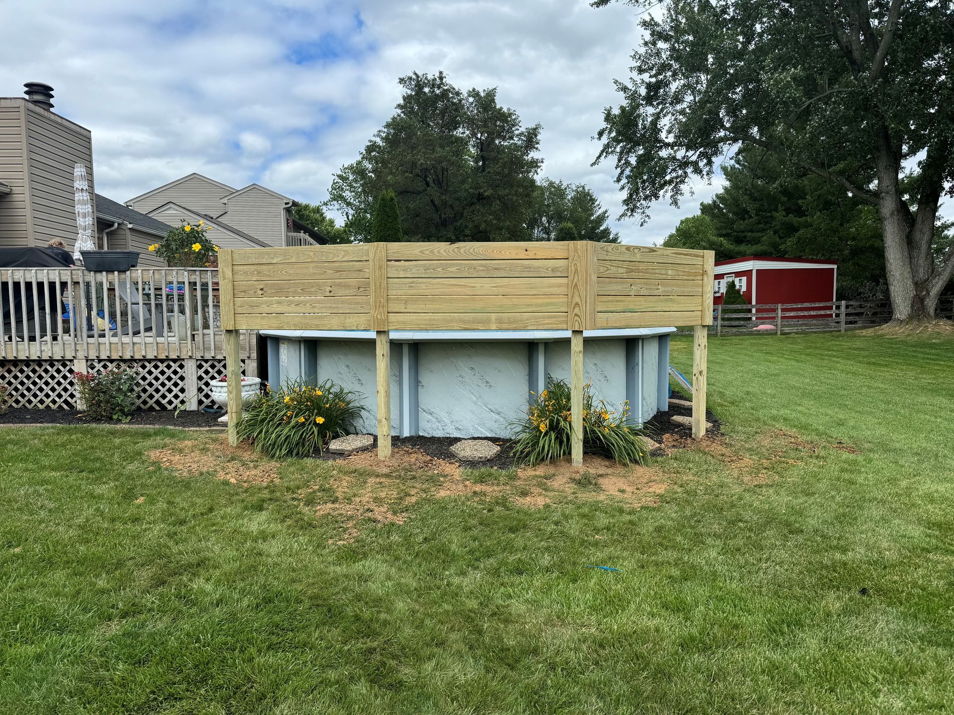 Wooden Deck Fence — Louisville, KY — Shatkoff Fencing
