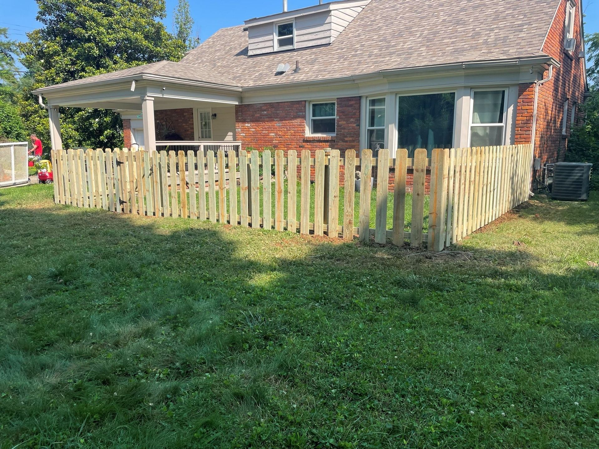 Wooden Picket Fence — Louisville, KY — Shatkoff Fencing