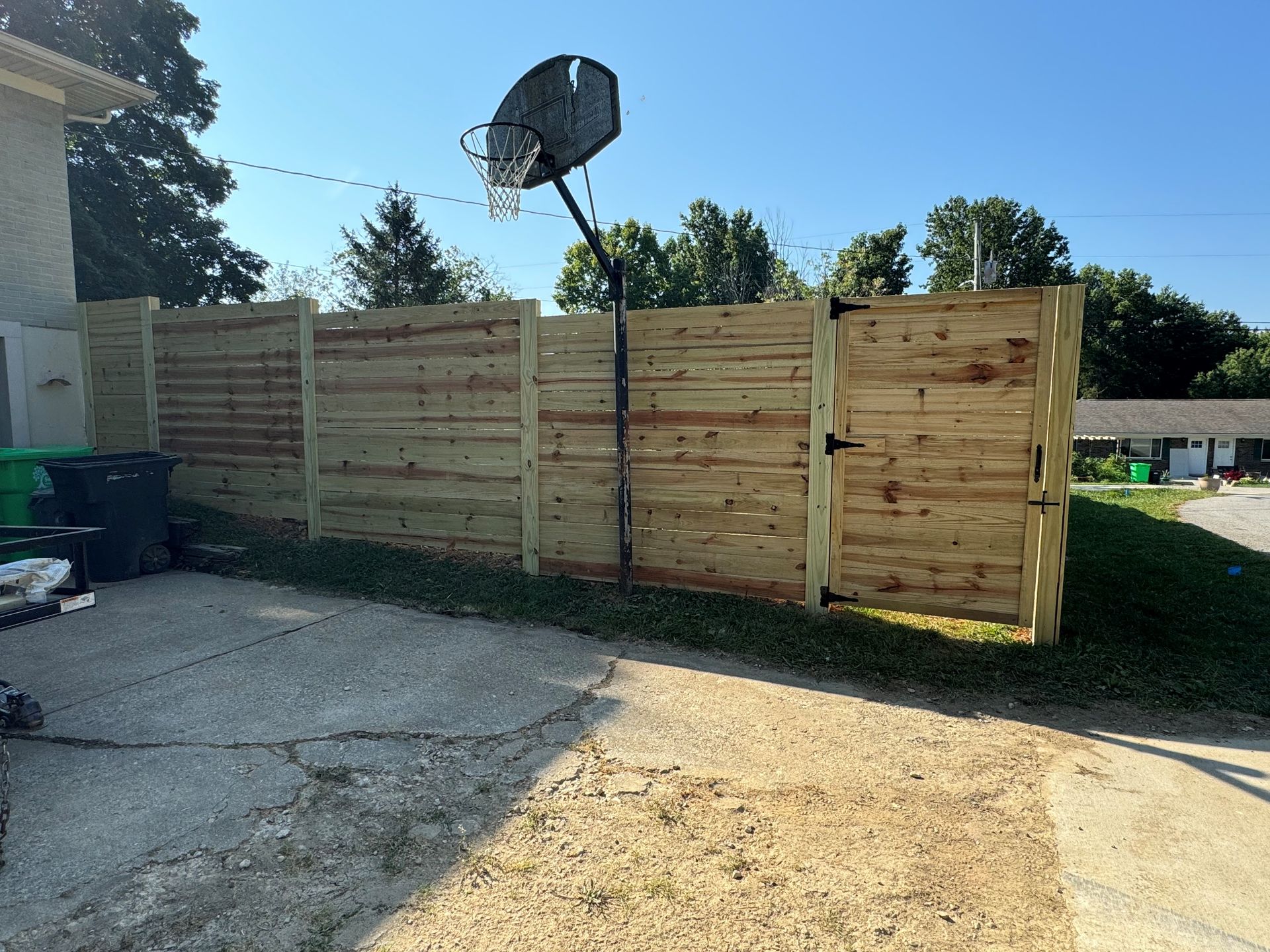 Beige Wooden Fence — Louisville, KY — Shatkoff Fencing