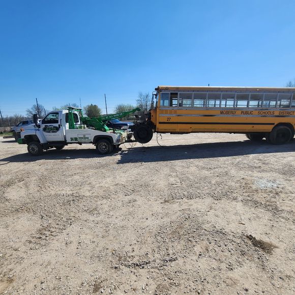 2470 Towing & Recovery Can Haul Large Vehicles Like Trucks & School Buses in & Around Moberly, MO.