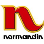 Une lettre n rouge avec un contour jaune est sur un fond blanc.