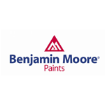 Benjamin Moore peint un logo sur un fond blanc