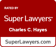 A red sign that says `` super lawyers '' on it.