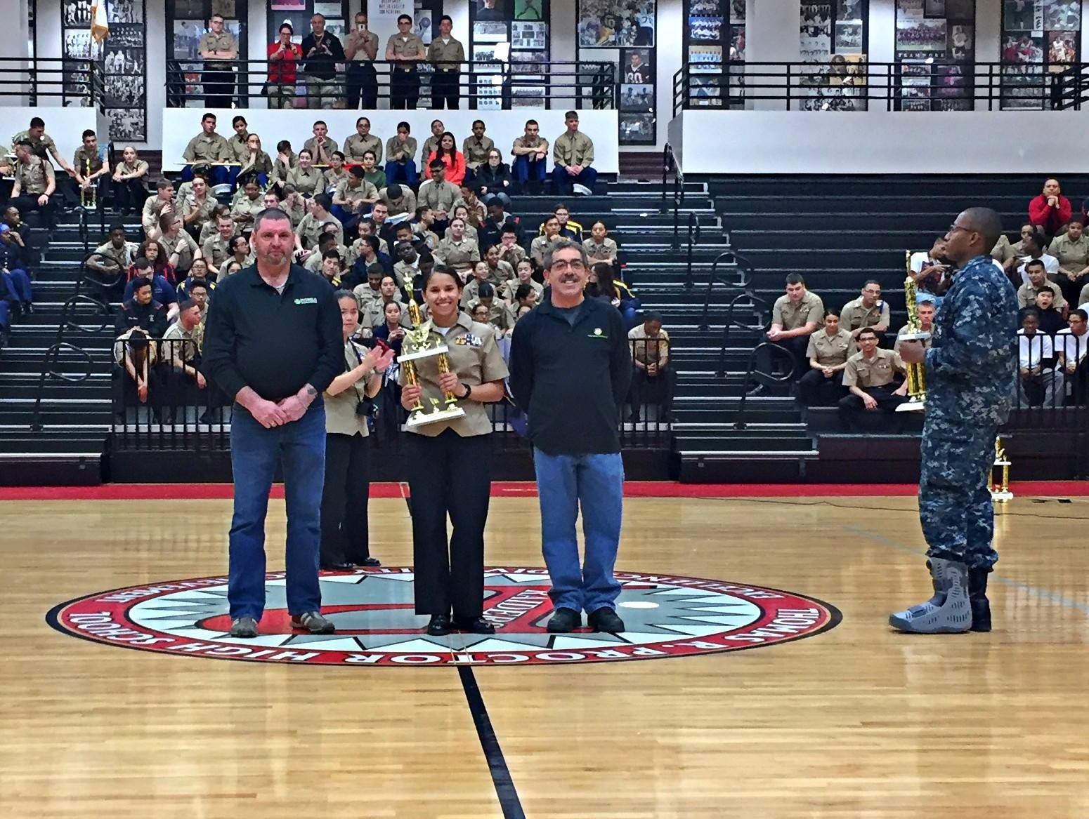 PBE Awards at Region 4 Navy- Army and Marine ROTC North Championship at Proctor High