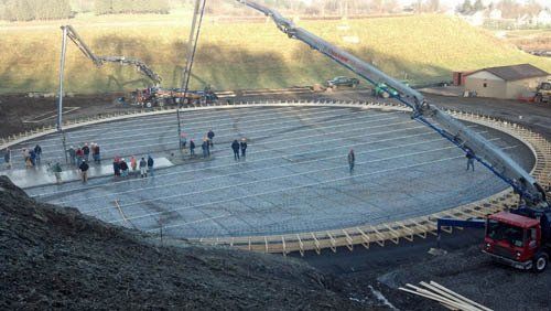 Water Storage Concrete Pour