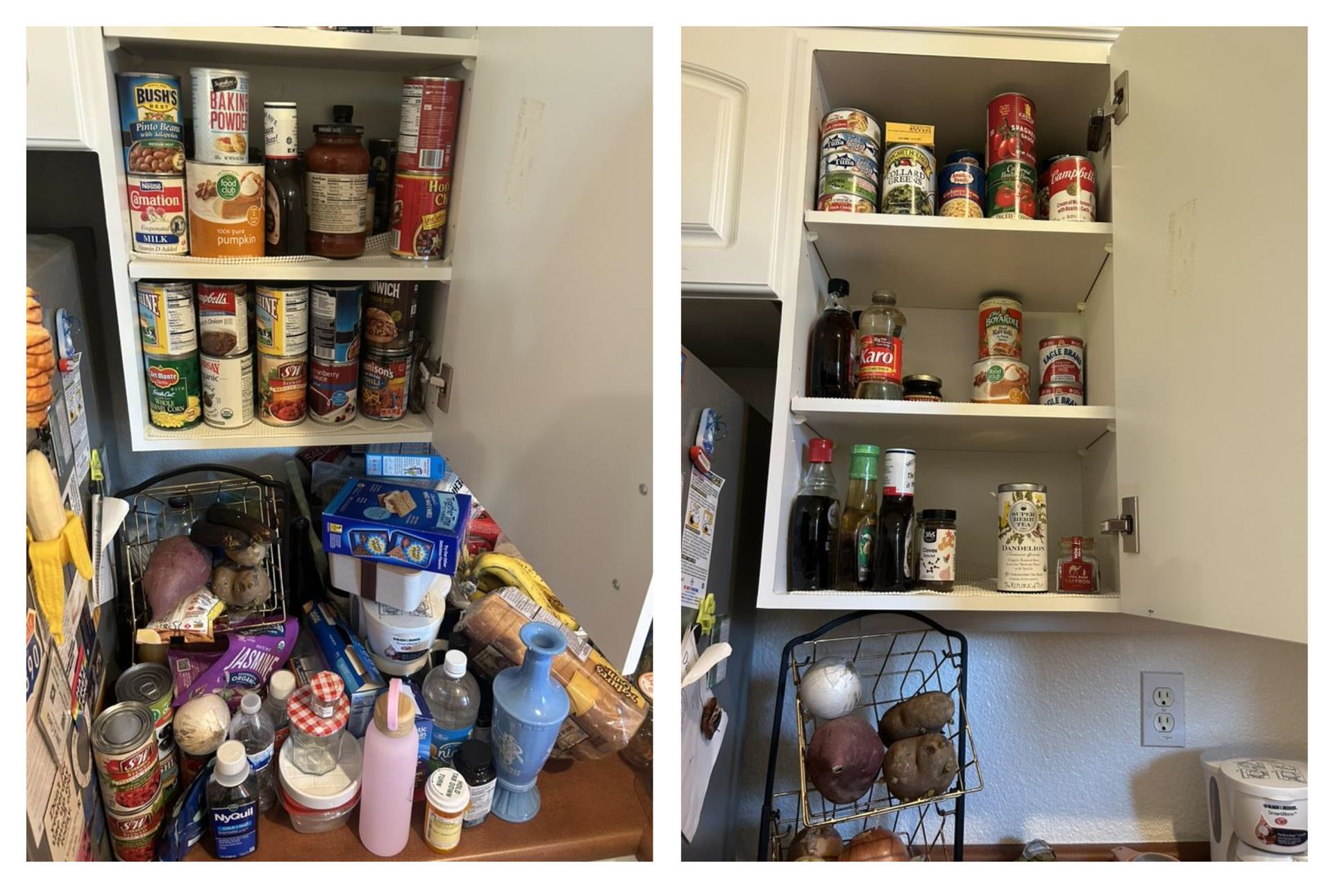 Before and After Organize My Place