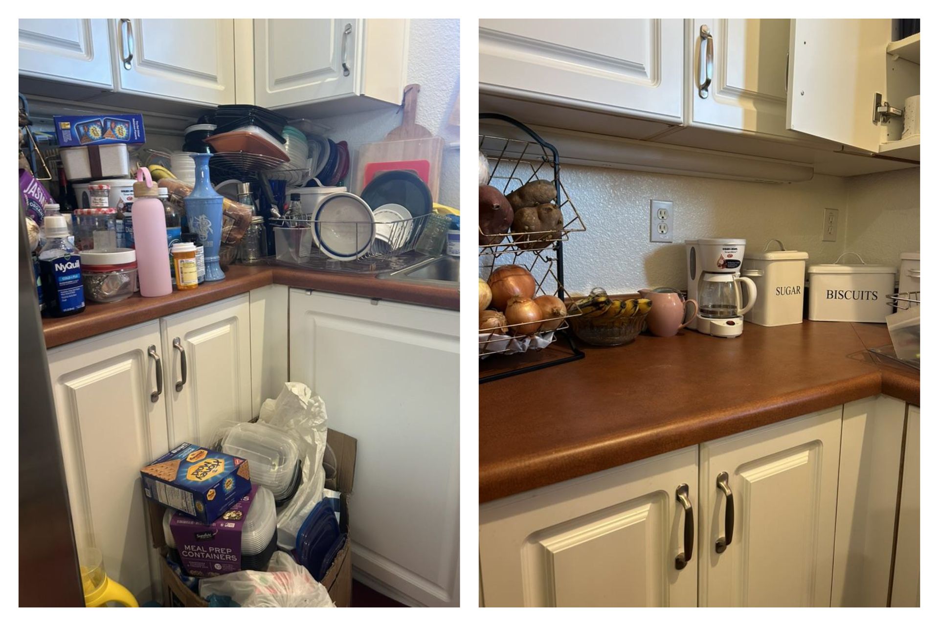 Before and After Organize My Place