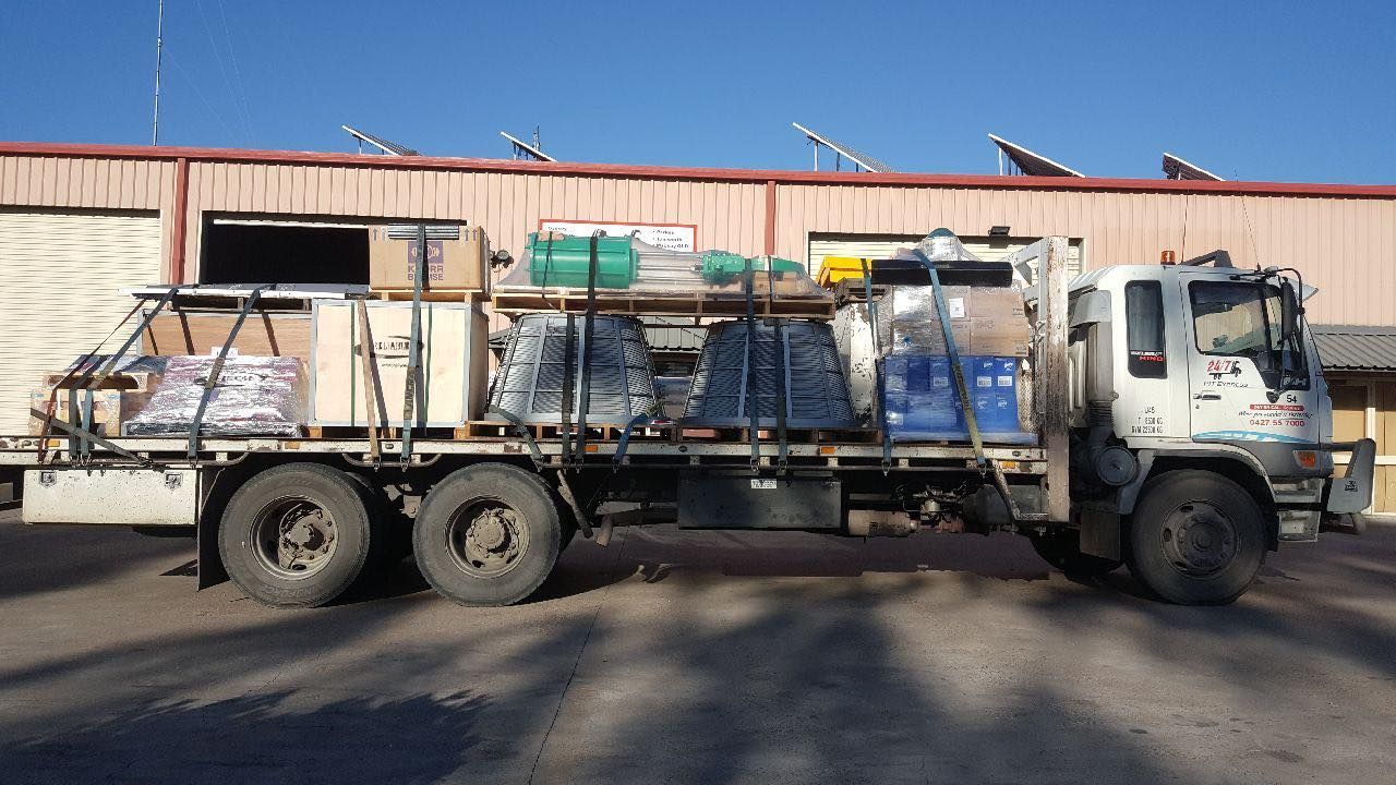 Large Truck is Parked in Front of a Building — Pit Express in Dandenong, VIC