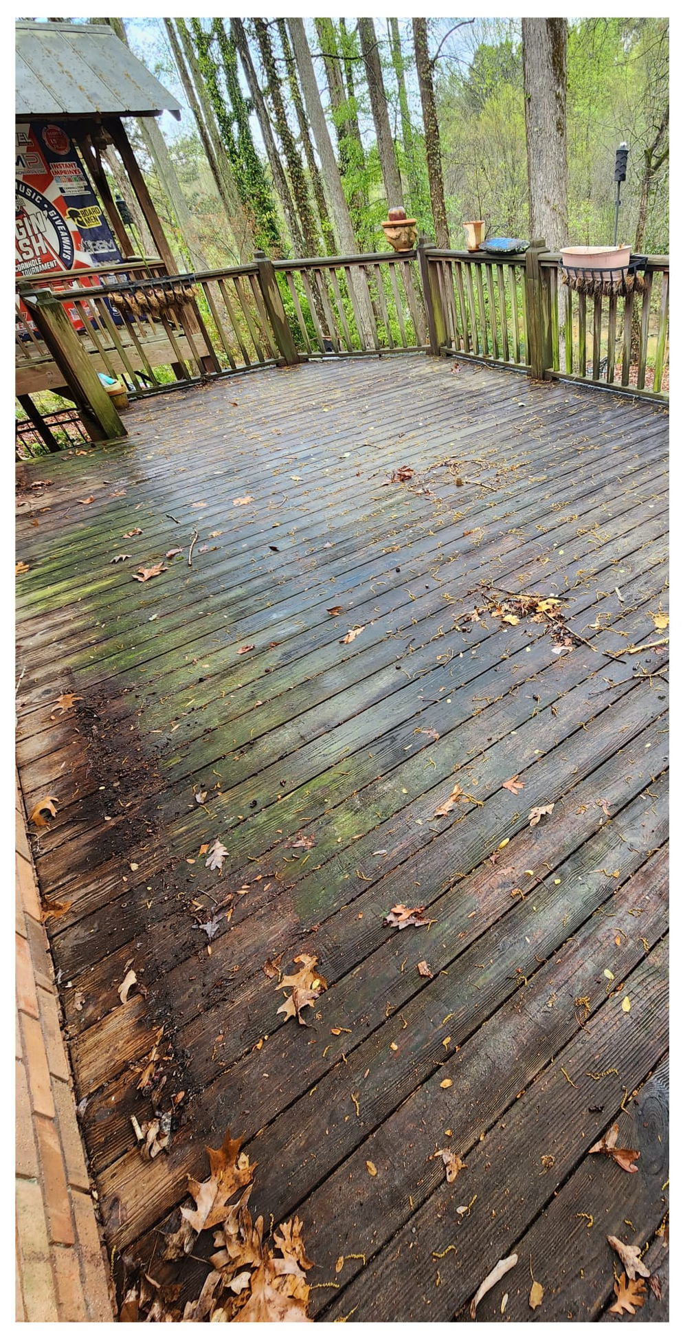 Before Cleaning the Deck — Dallas, GA — Southern Touch Softwash