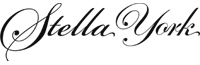 The word stella york is written in cursive on a white background.