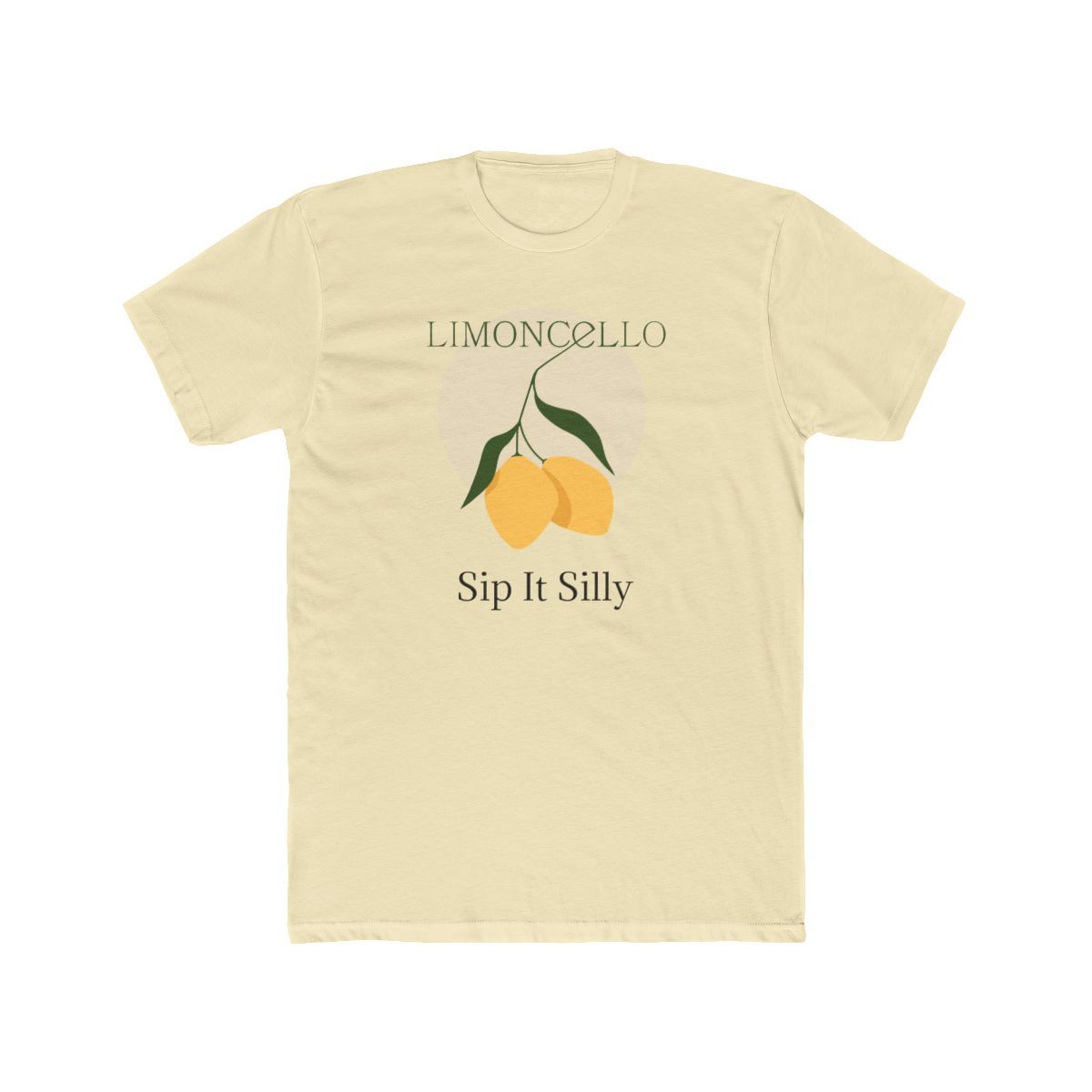 Light Yellow Shirt with Limoncello, Sip It Silly Written on it with a picture of a Lemon