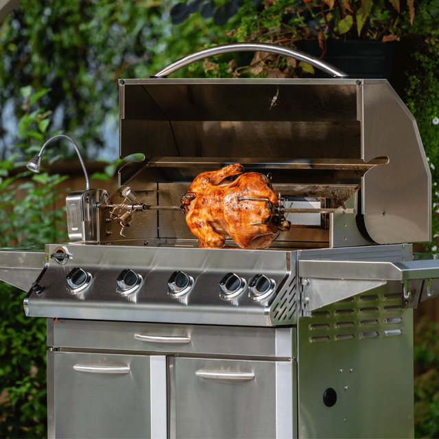 Gas fired bbq hotsell