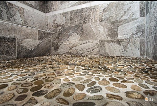 Bathroom Stone Flooring — Chesapeake, VA — All In Builders