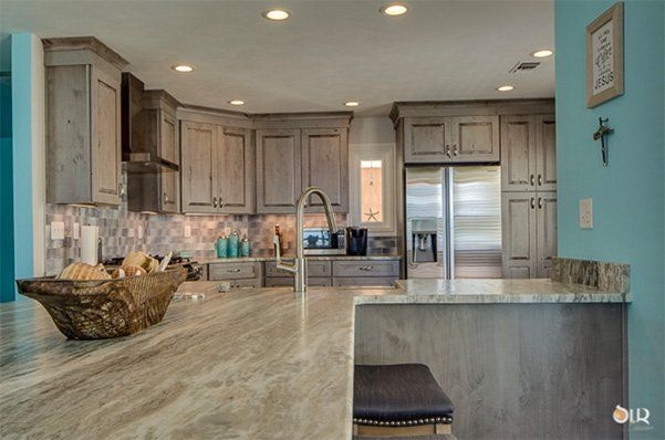 Shiny Marble Countertop — Chesapeake, VA — All In Builders