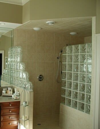 Open Style Shower Area — Chesapeake, VA — All In Builders