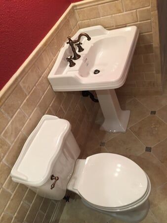 Bathroom Toilet and Sink — Chesapeake, VA — All In Builders