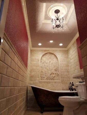 Bathroom with Modern Lights — Chesapeake, VA — All In Builders