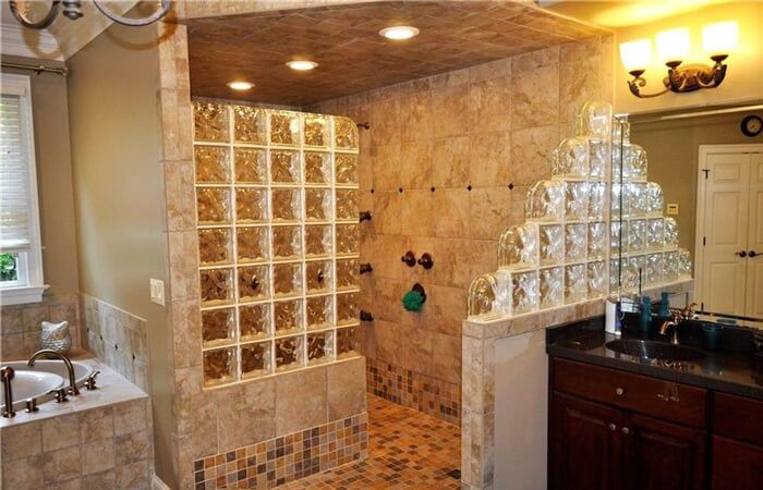 Bathroom Glass Tiles Design — Chesapeake, VA — All In Builders
