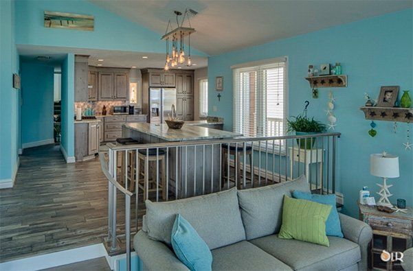 Kitchen with Railing — Chesapeake, VA — All In Builders