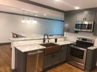 White Kitchen Countertop — Chesapeake, VA — All In Builders
