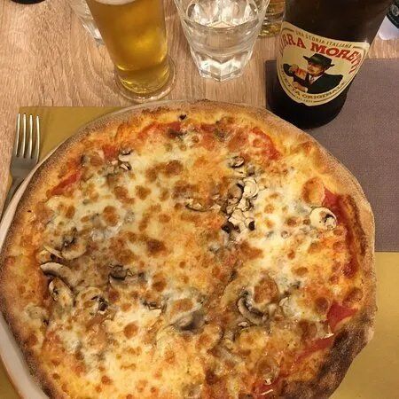 Pizza con funghi