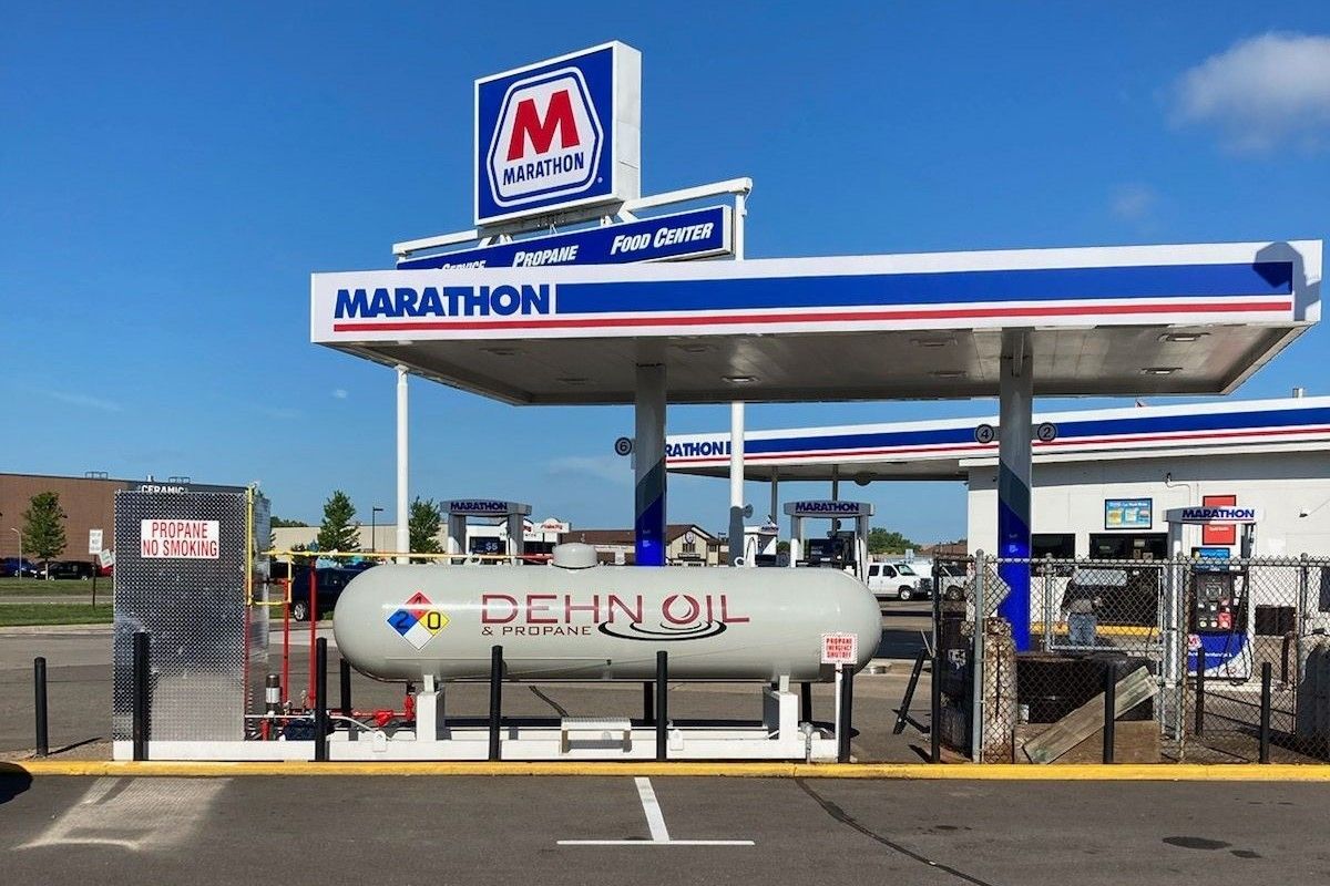 Propane Fill Station at Sipe Bros-Marathon