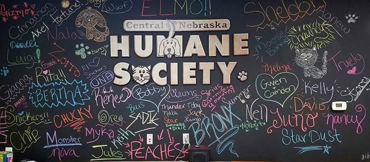 A blackboard with the words humane society written on it