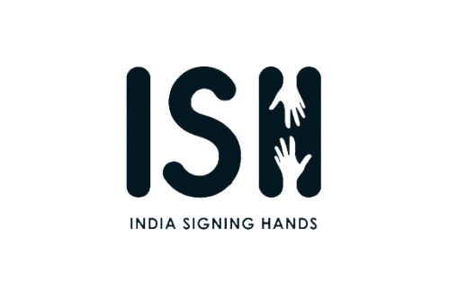india signing hands logo

