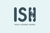 india signing hands logo