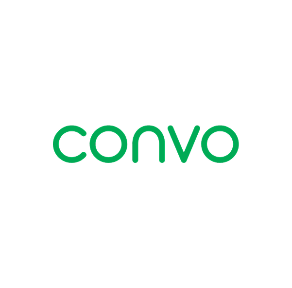 A green logo for convo on a white background.