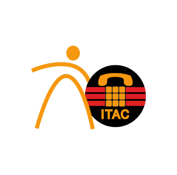 A logo for itac 