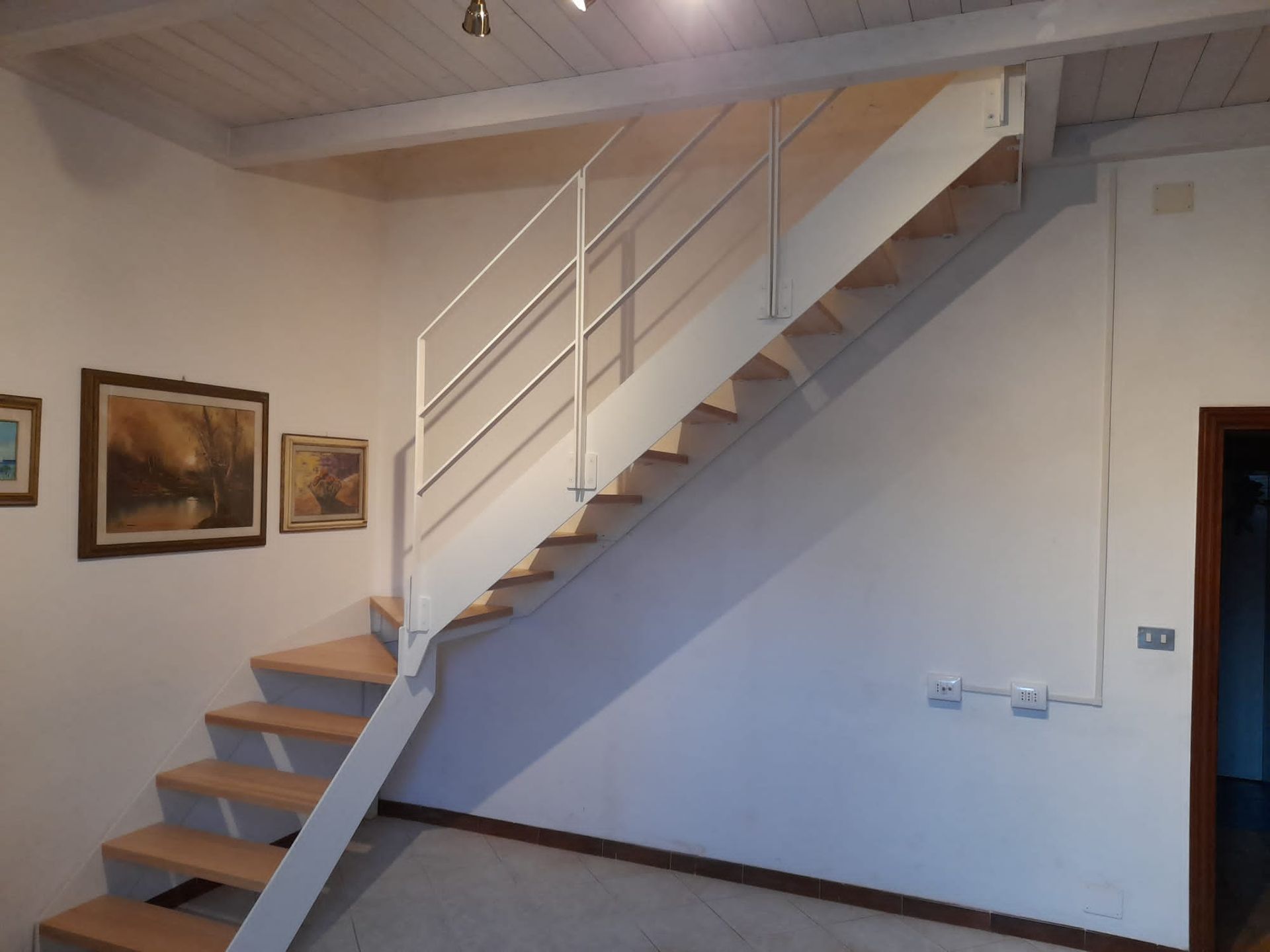 ringhiera metallo scala interna