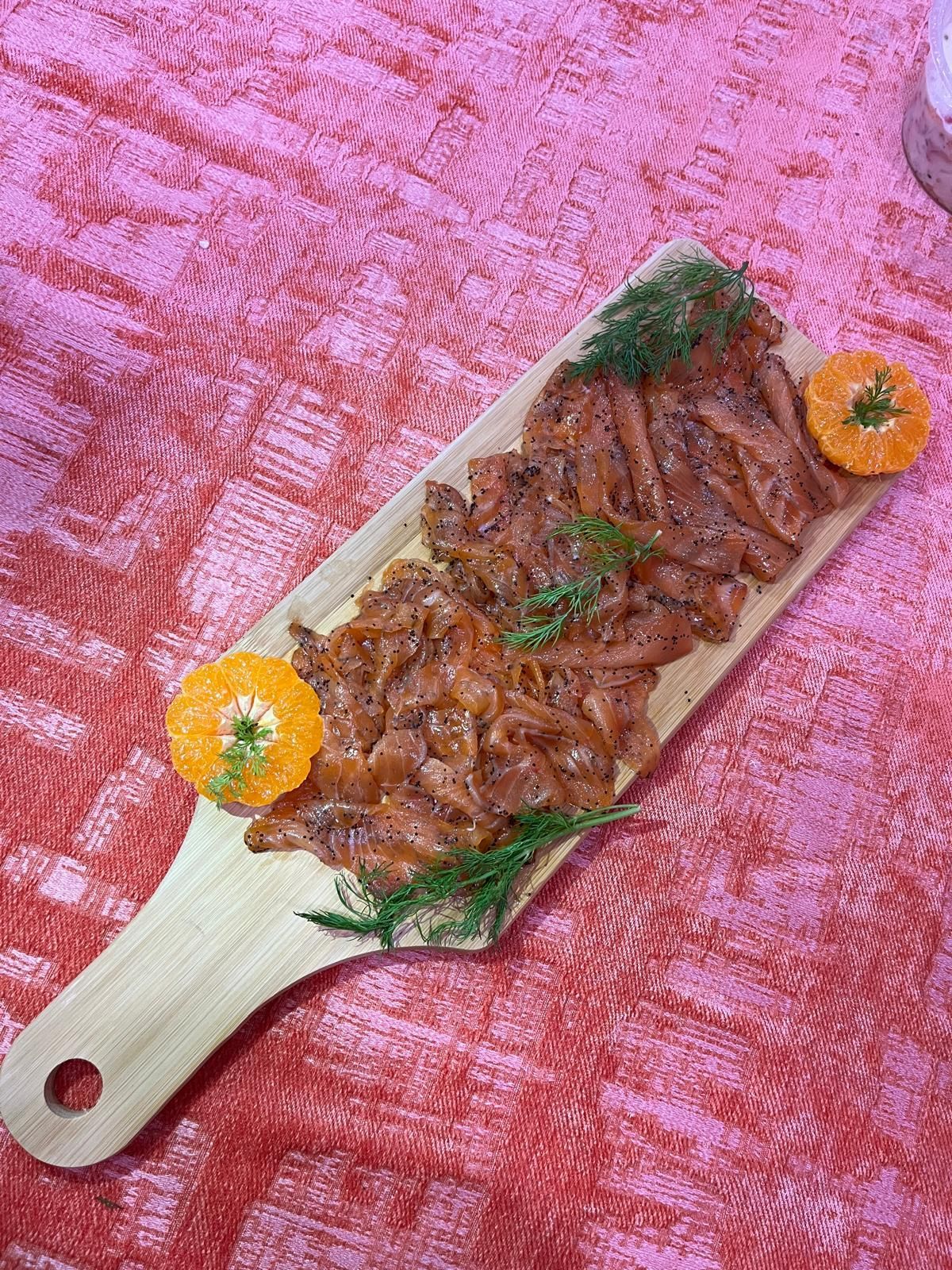 Saumon fumé aux graines de pavot