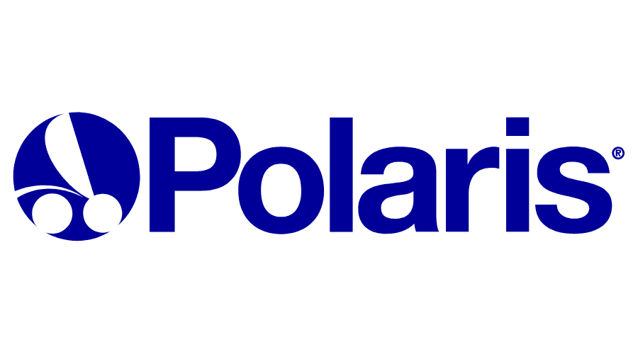 The polaris logo is blue and white on a white background.