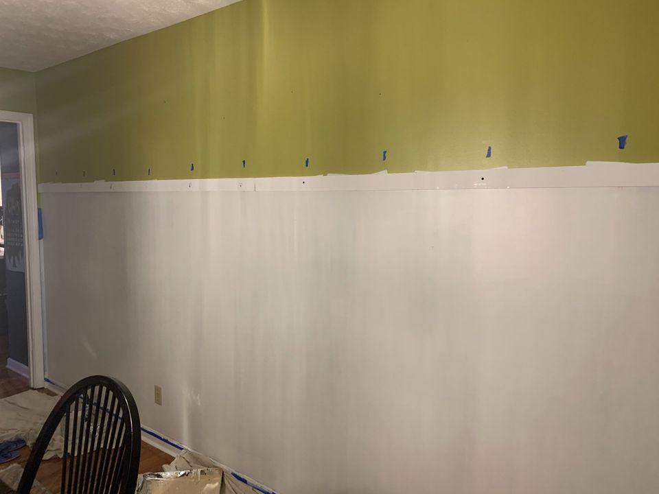 board and batten painting