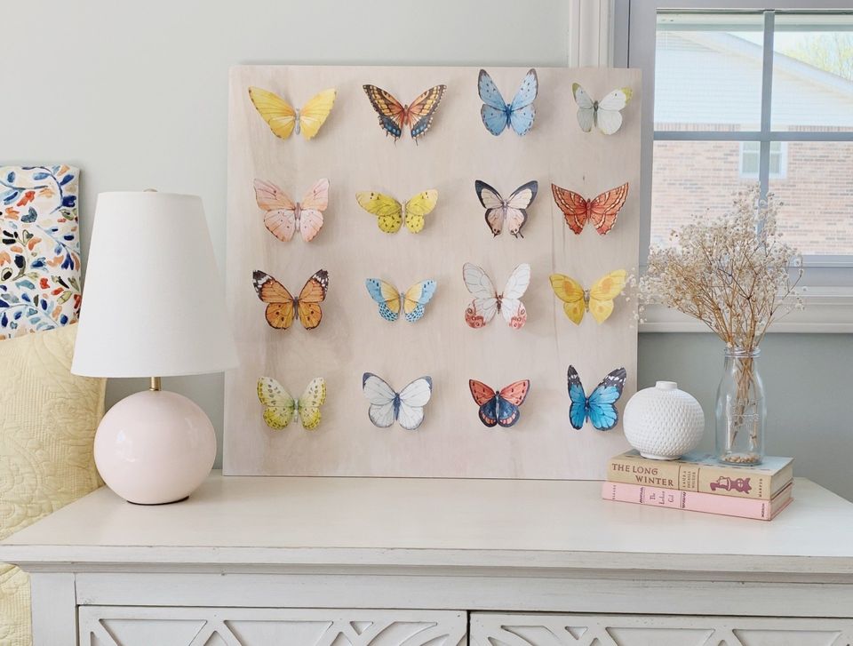 DIY Butterfly wall decor
