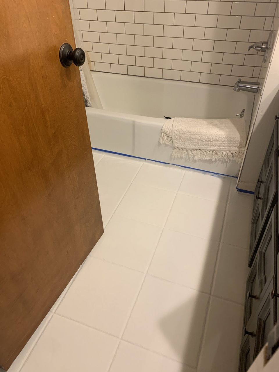 Right and Wrong Way to Paint a Tile Floor