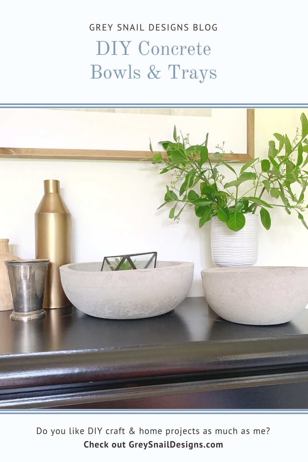 diy concrete bowls and trays