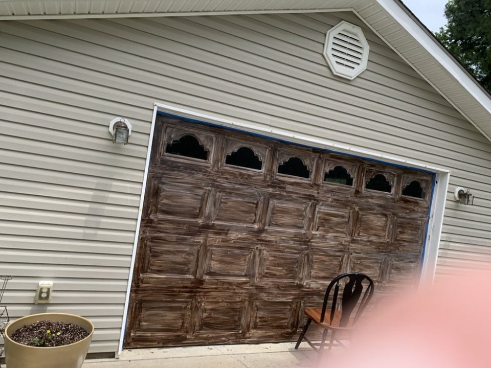 Garage Door Update With Minwax Gel Stain, Gel Stained Garage Doors