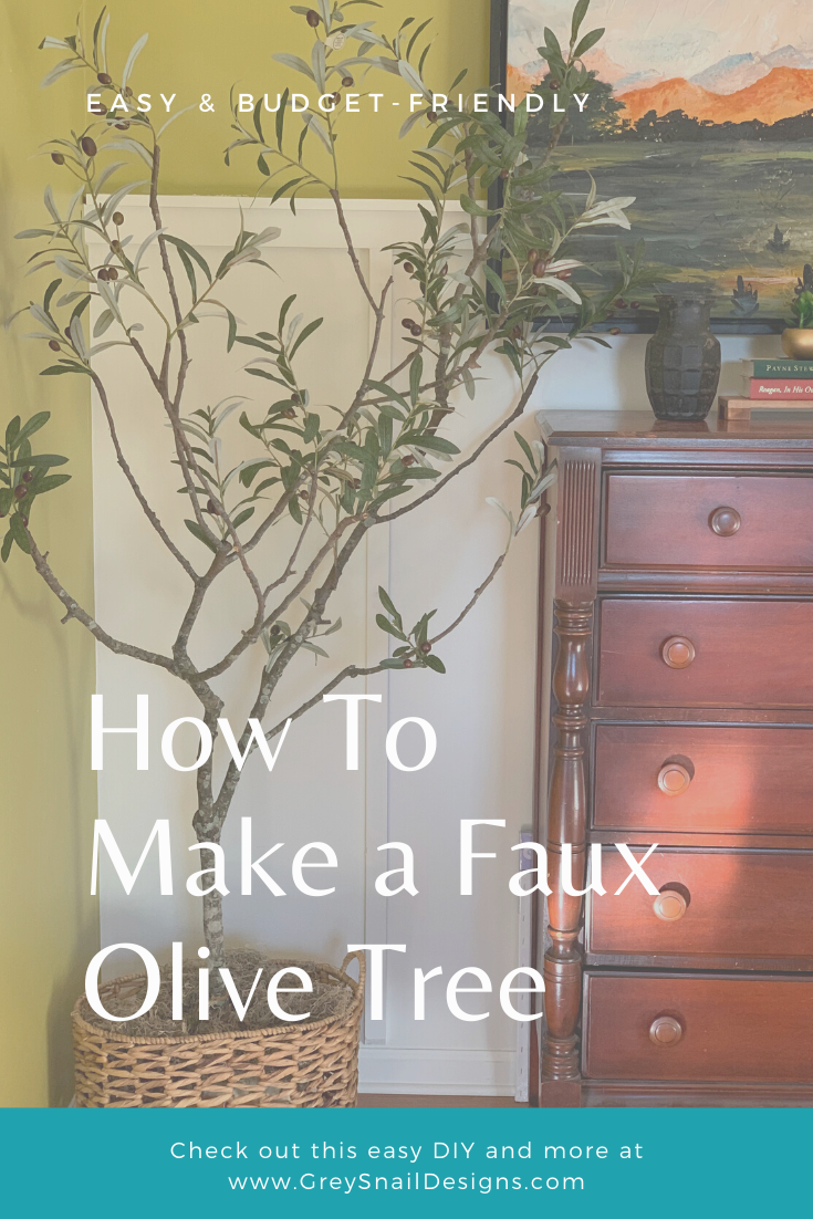 how to make faux olive tree