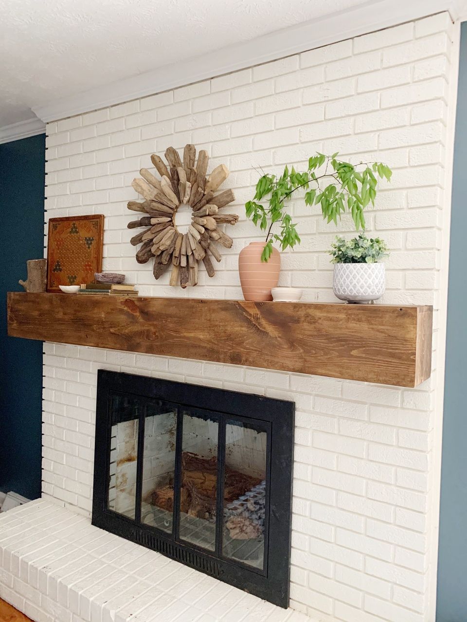 diy mantle for fireplace