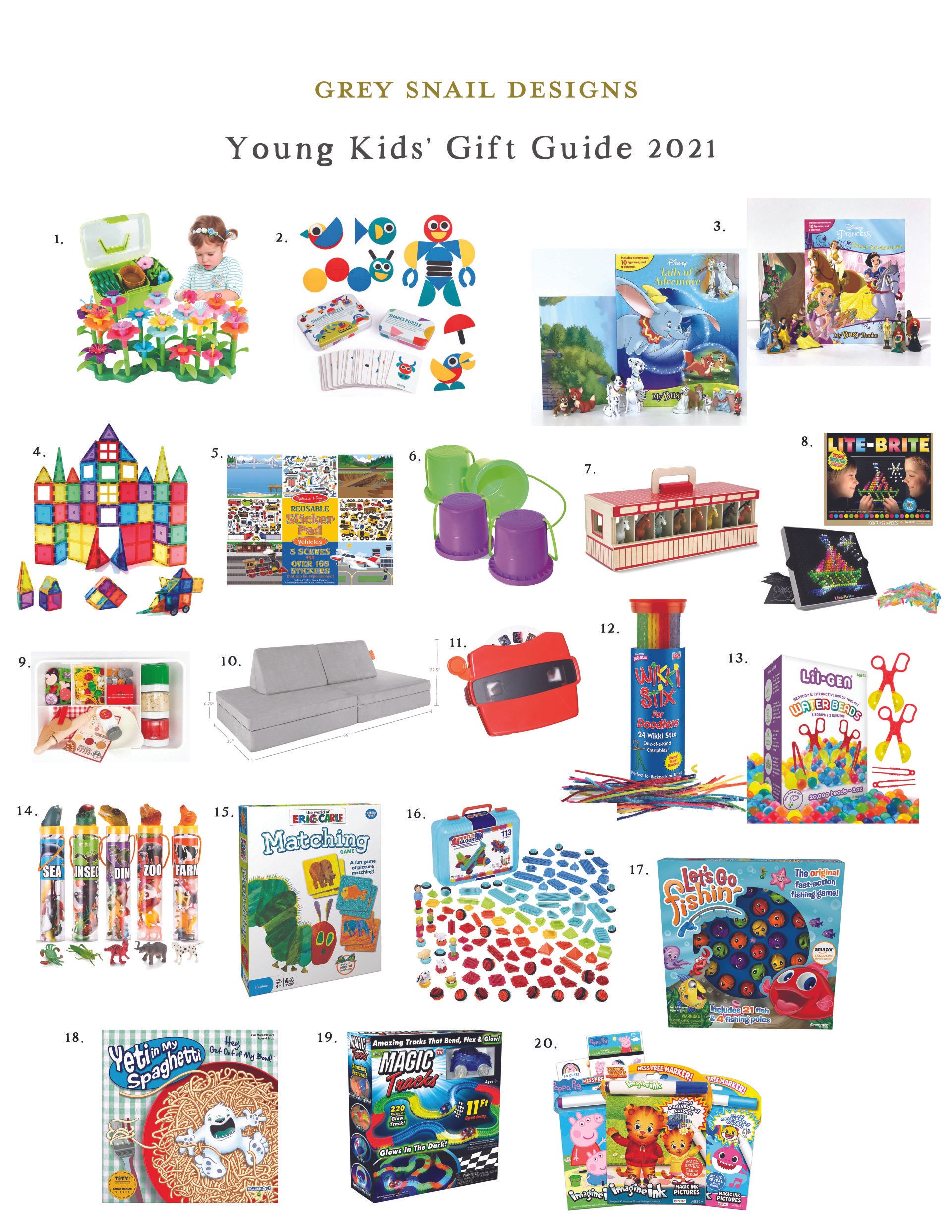 2021 Grey Snail Designs Kids Gift Guide