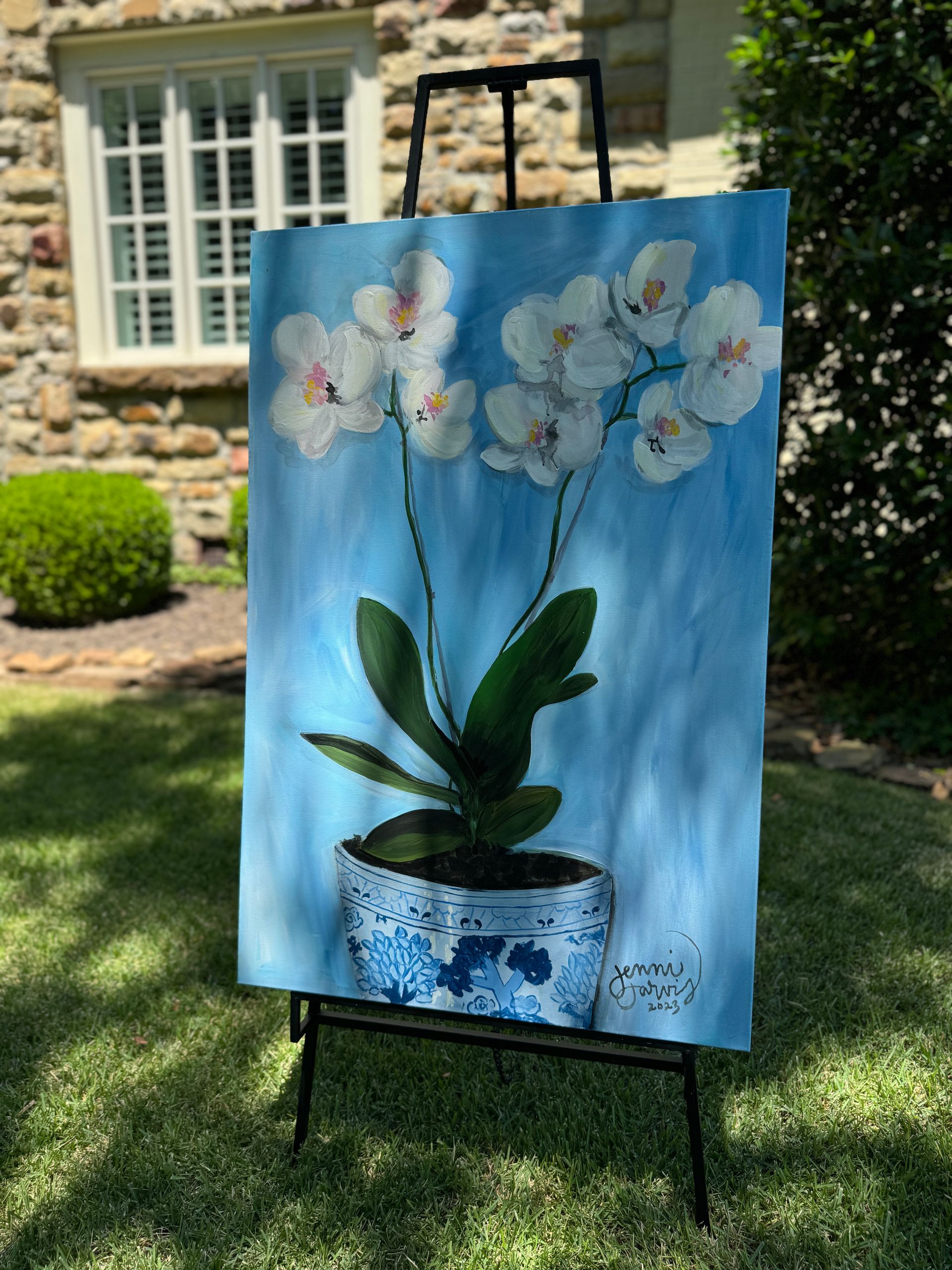 Orchids in Chinoiserie