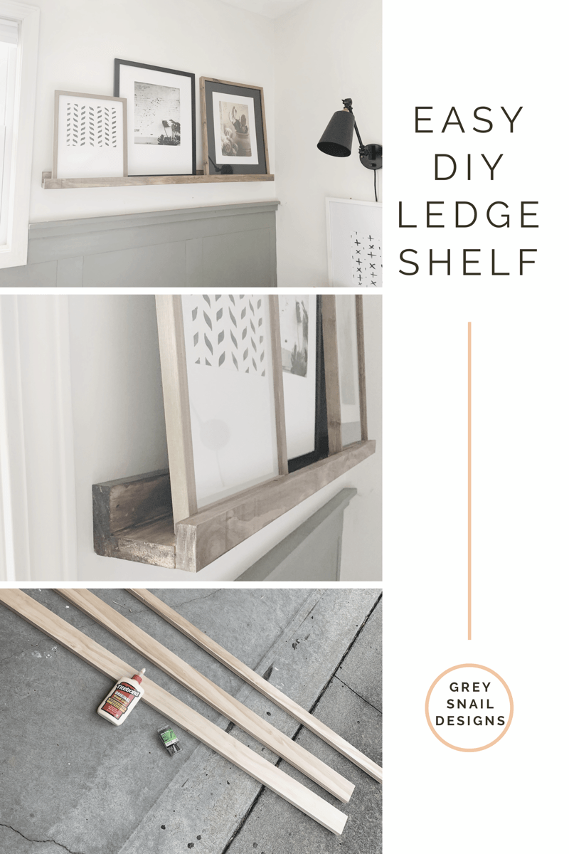 DIY ledge shelf