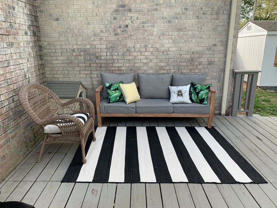 outdoor seating area from Lowe's Walmart and DIY
