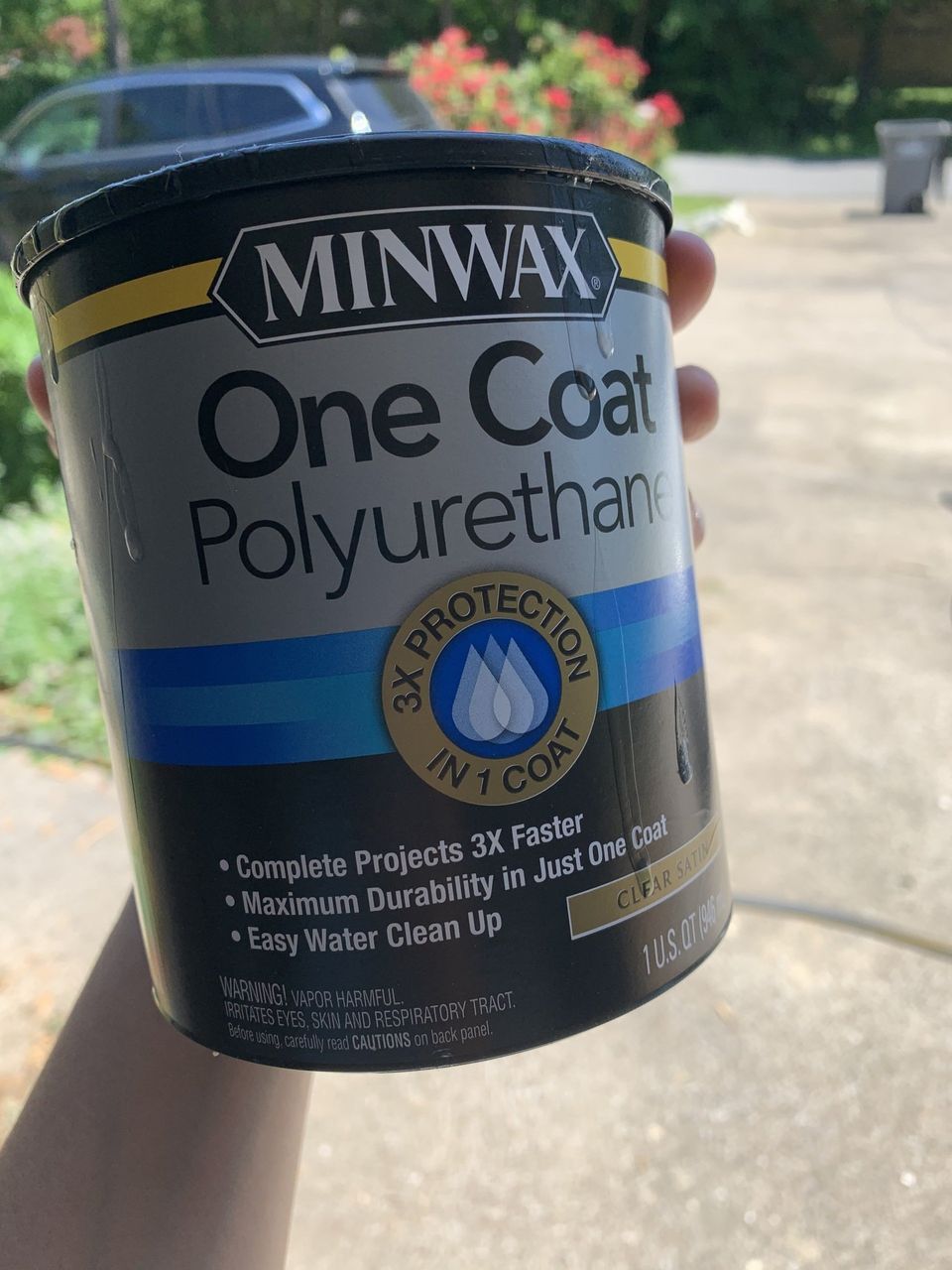 minwax one coat polyurethane