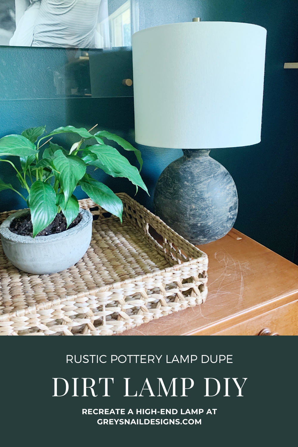 rustic pottery lamp pin