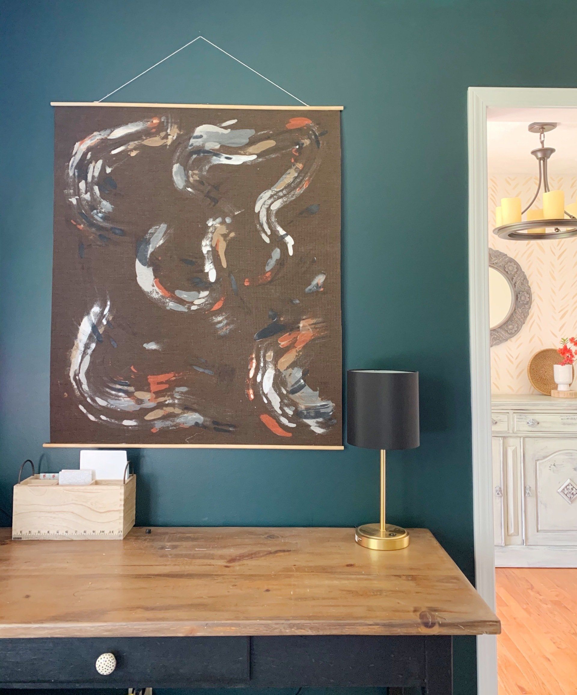 Smear Paint Abstract Art